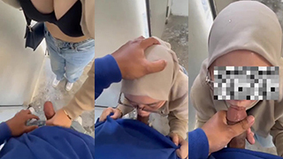 Disepong Pacar Hijab Hyper Seks Gedung Kosong
